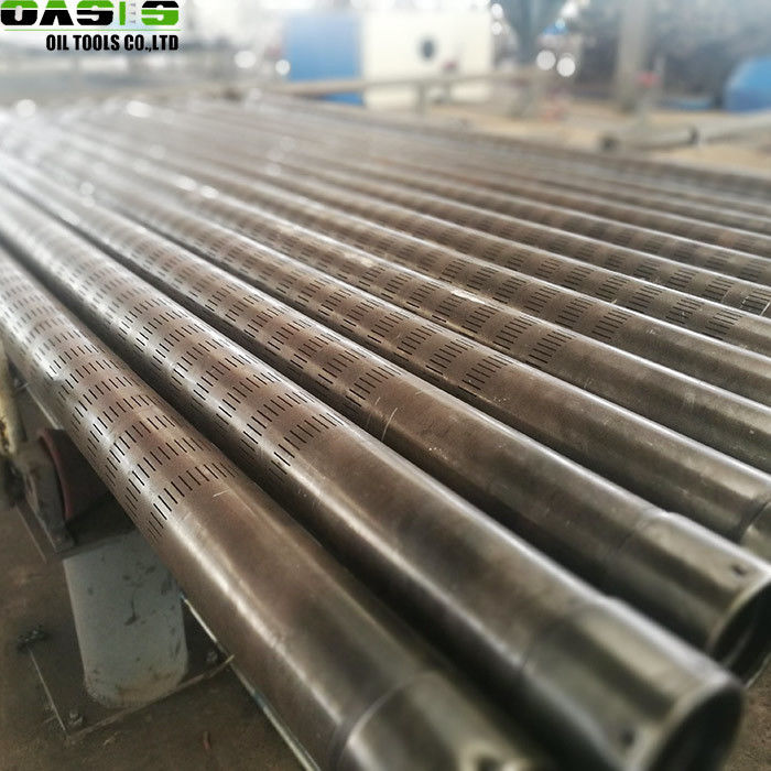 Seamless Slotted Oil Well Screen OD 168mm Low Carbon Steel Material 400 Series