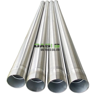 Highly Wire Wrapped Screen for Water Well Systems V-Shaped Wire 0.5mm Slot Size 65% Open Area SS304L Material 5.8m Unit Length BTC End Connection