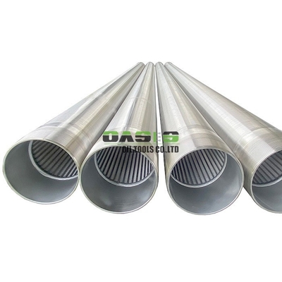 Highly Wire Wrapped Screen for Water Well Systems V-Shaped Wire 0.5mm Slot Size 65% Open Area SS304L Material 5.8m Unit Length BTC End Connection