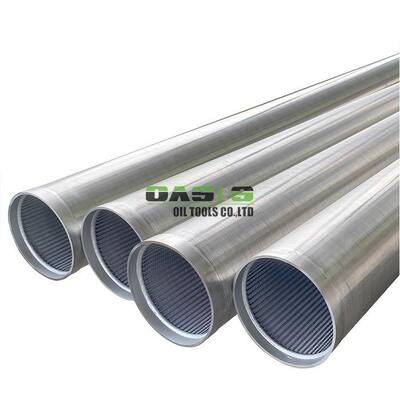 AISI 304L Stainless Steel Wire Wrapped Screen Pipe | 325mm OD Welded Bevel End Johnson V-Wire Screen
