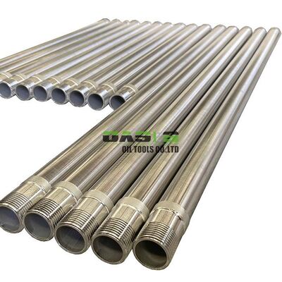 Stainless steel Gas Filter Element featuring continuous narrow slots and V shaped wire profile for filtration in food processing and mining