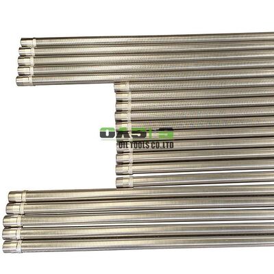 Stainless steel Gas Filter Element featuring continuous narrow slots and V shaped wire profile for filtration in food processing and mining