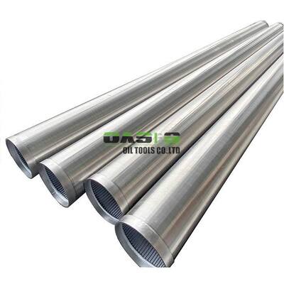 stainless steel wire wrapped screen wedge wire water well screen 325mm with welding ring joint for sand control and formation protection