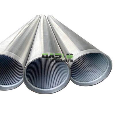 stainless steel wire wrapped screen wedge wire water well screen 325mm with welding ring joint for sand control and formation protection