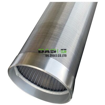 Water Well Screen Pipe Vee Wire Stainless Steel Johnson Screen with Diameter 219mm Length 3 Meters and Slot Size 1mm for Sand Control