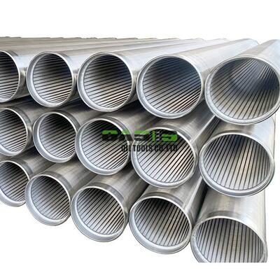 Water Well Screen Pipe Vee Wire Stainless Steel Johnson Screen with Diameter 219mm Length 3 Meters and Slot Size 1mm for Sand Control