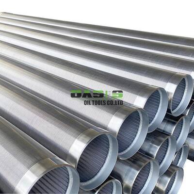 Water Well Screen Pipe Vee Wire Stainless Steel Johnson Screen with Diameter 219mm Length 3 Meters and Slot Size 1mm for Sand Control