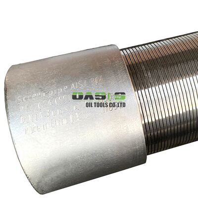 Water Well Screen Pipe constructed from stainless steel with high open area up to 60 percent for fluid flow and reduced clogging risks