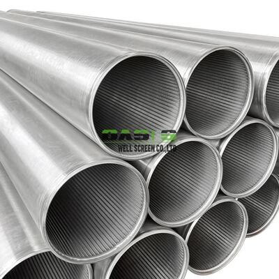 Wire Wrapped Well Screen 16 Inch 316L 0.5mm Slot Sand Control 2m 3m Length