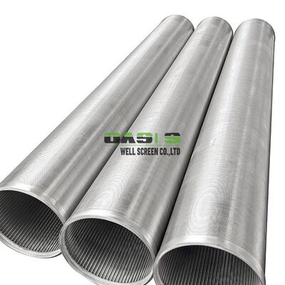 Wire Wrapped Well Screen 16 Inch 316L 0.5mm Slot Sand Control 2m 3m Length