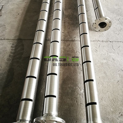 Square Stainless Steel Slotted Pipe , Seamless Slotted Screen Pipe API J55 Grade