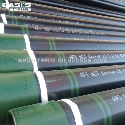 9 5 / 8 " Oil Well Casing Pipe , Blank Oil Painting Steel Pipe Casing Tubing