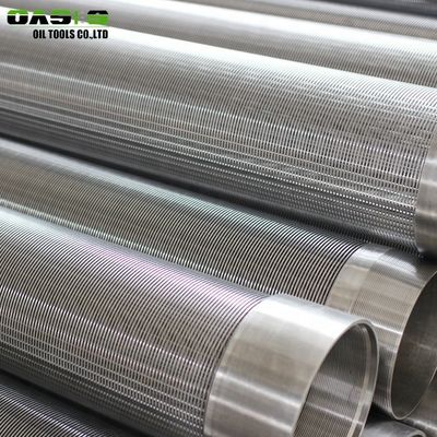 Metal Fiber Screen Pipe In Borehole , Welding End Connection Wedge Wire Filter