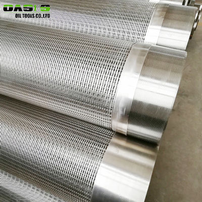 Metal Fiber Screen Pipe In Borehole , Welding End Connection Wedge Wire Filter