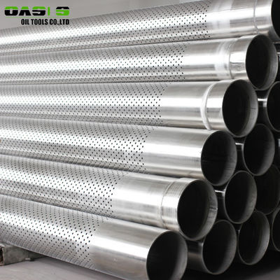 Water / Oil Well Drilling Perforated Stainless Steel Pipe API 5CT Staggered