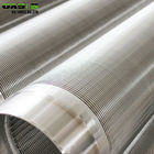 6 Inch AISI304L Well Casing Pipe , V / Wedge Shaped Silver Wedge Wire Filter