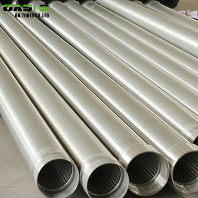 Non Inforced Slotted Screen Pipe , Spirally Wound Water Well Screen Pipe