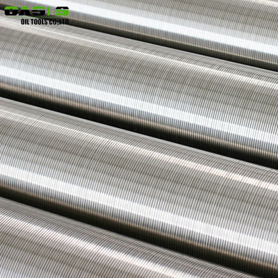 Non Inforced Slotted Screen Pipe , Spirally Wound Water Well Screen Pipe