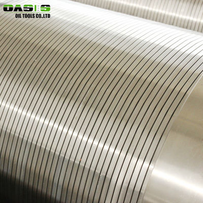 Non Inforced Slotted Screen Pipe , Spirally Wound Water Well Screen Pipe