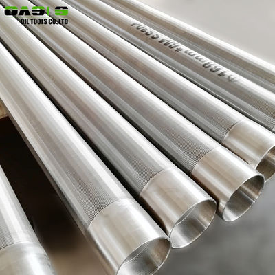 High Efficiency Wire Wrapped Screen Customize Length / Width For Oil Well