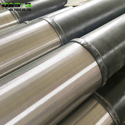 Stainless Steel Pipe Base Screen / Perforated Base Pipe With Screen Jacket