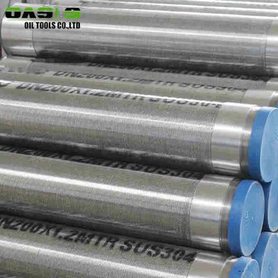 Gravel Prepacked Wire Wrapped Screens , Water Well Drilling Wedge Wire Screens