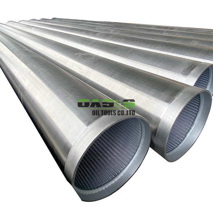 AISI 304L Stainless Steel Wire Wrapped Screen Pipe | 325mm OD Welded Bevel End Johnson V-Wire Screen