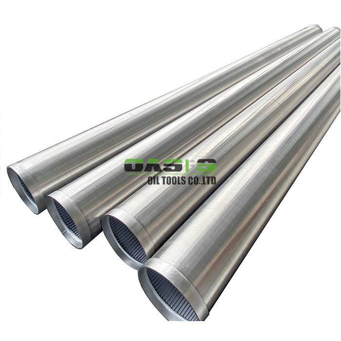 stainless steel wire wrapped screen wedge wire water well screen 325mm with welding ring joint for sand control and formation protection