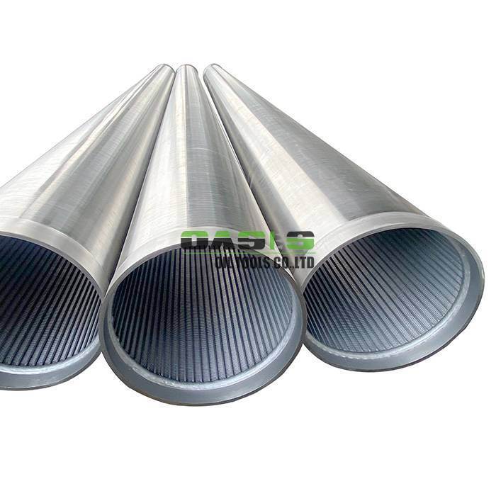 stainless steel wire wrapped screen wedge wire water well screen 325mm with welding ring joint for sand control and formation protection