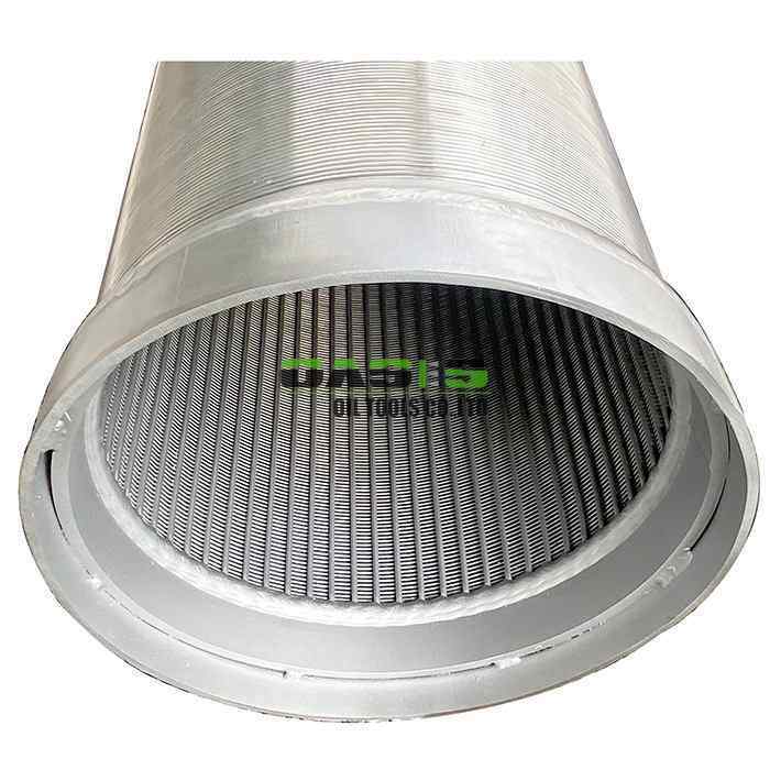 stainless steel wire wrapped screen wedge wire water well screen 325mm with welding ring joint for sand control and formation protection