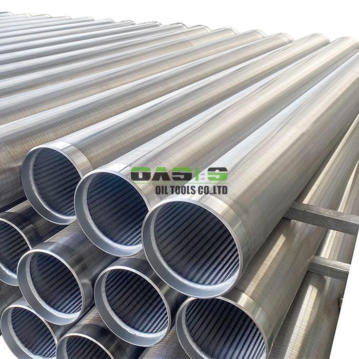 Stainless Steel Well Screen 304 Wire Wrapped Screen with 3 Meter Length and 1mm Slot Opening for Sand Control in Groundwater Extraction