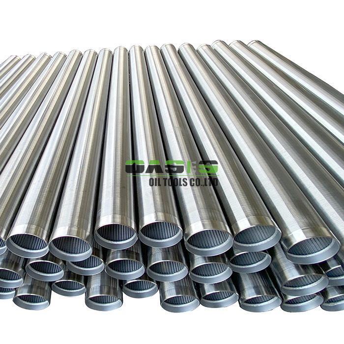 Stainless Steel Well Screen 304 Wire Wrapped Screen with 3 Meter Length and 1mm Slot Opening for Sand Control in Groundwater Extraction