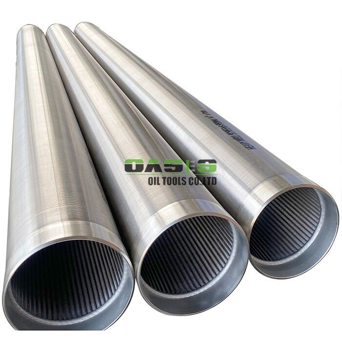 Continuous Slot Screen providing sand retention and high inflow rates through precision engineered V shaped wire and support rods