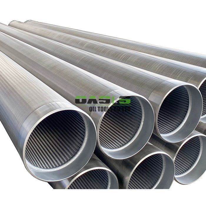 Continuous Slot Screen providing sand retention and high inflow rates through precision engineered V shaped wire and support rods