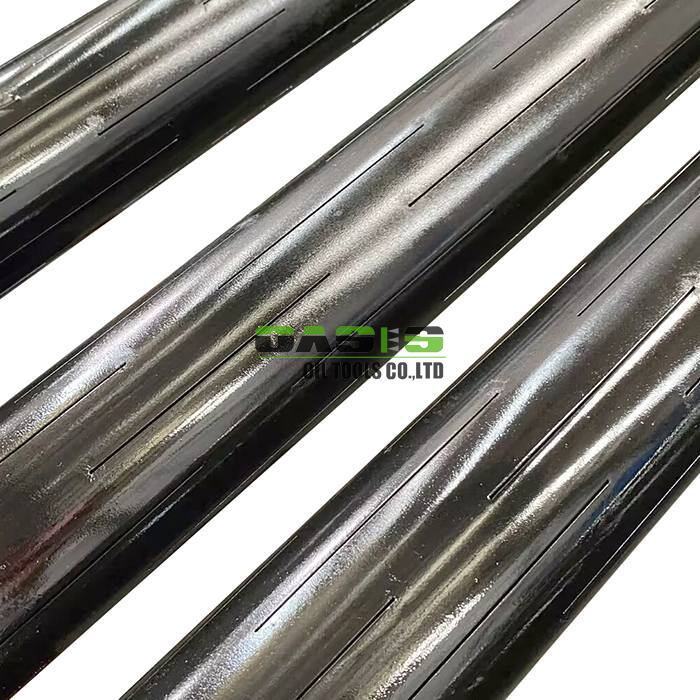 Precision cut Slotted Well Screen maintaining over eighty percent base pipe tensile strength ideal for sand control in complex well geometries