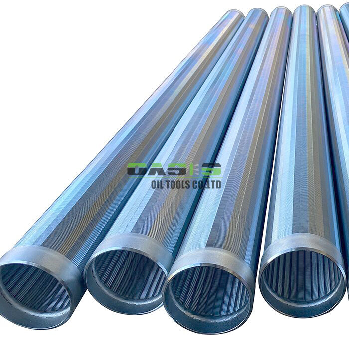 Custom Wire Wrapped Screen with Cold Galvanized Surface and V Shaped Wedge Wire Construction for Performance in Water Wells