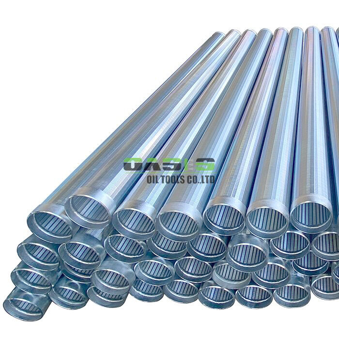 Custom Wire Wrapped Screen with Cold Galvanized Surface and V Shaped Wedge Wire Construction for Performance in Water Wells