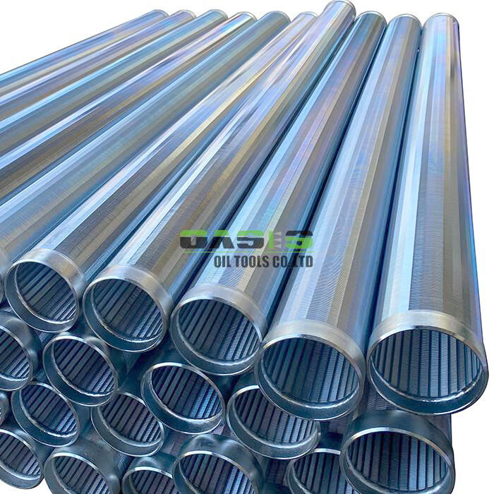 Custom Wire Wrapped Screen with Cold Galvanized Surface and V Shaped Wedge Wire Construction for Performance in Water Wells