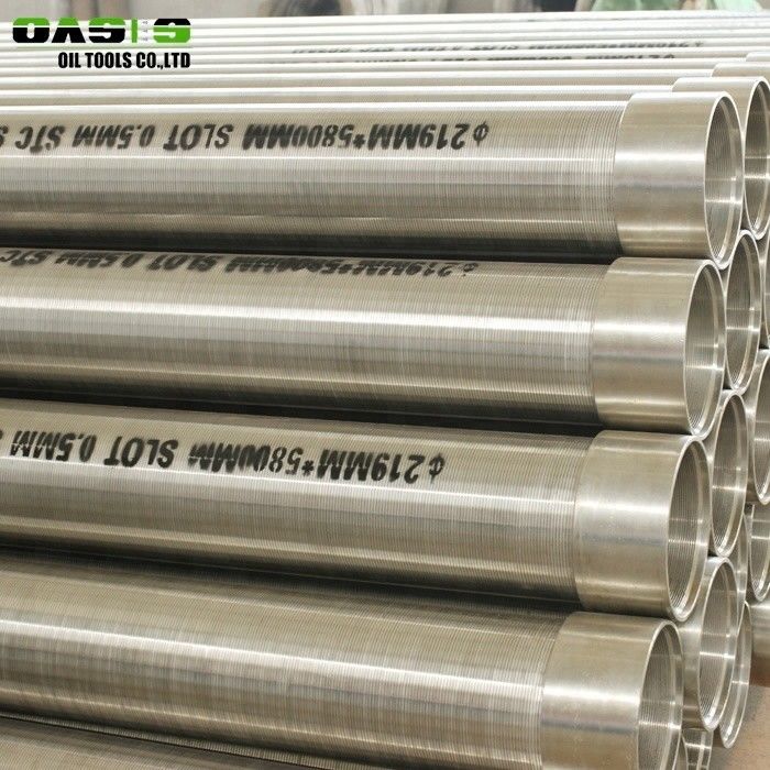 304 / 316 Stainless Steel Screen Pipe In Borehole , Oil / Water Filtration Device