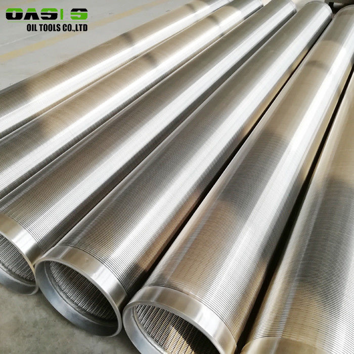 Plain Weave Stainless Steel Well Screen Pipe Perforated Continuous Slot Rod Base