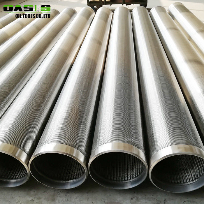 Plain Weave Stainless Steel Well Screen Pipe Perforated Continuous Slot Rod Base