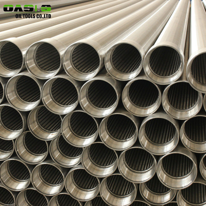 Plain Weave Stainless Steel Well Screen Pipe Perforated Continuous Slot Rod Base