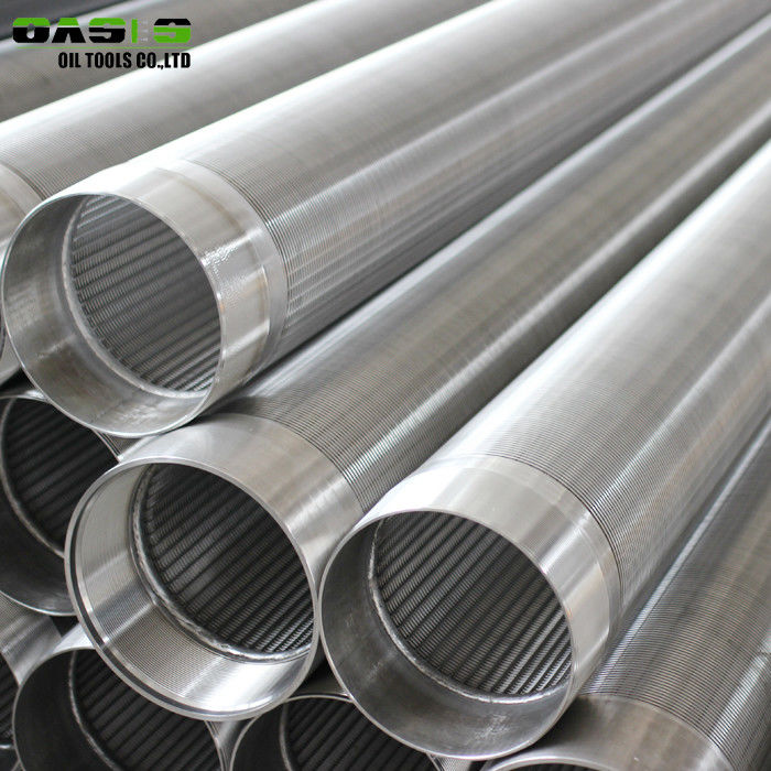 Metal Fiber Screen Pipe In Borehole , Welding End Connection Wedge Wire Filter