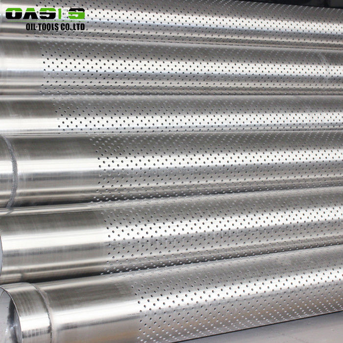 Water / Oil Well Drilling Perforated Stainless Steel Pipe API 5CT Staggered