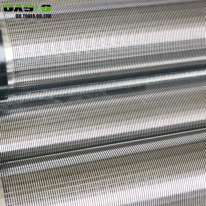Continuous Slot Wire Wrapped Screen AISI 304L / 316L Material High Performance
