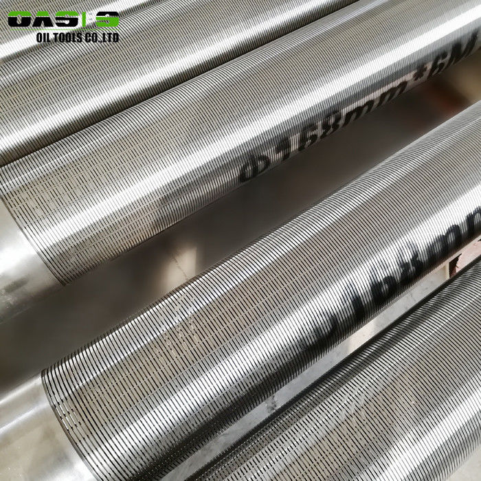 High Efficiency Wire Wrapped Screen Customize Length / Width For Oil Well