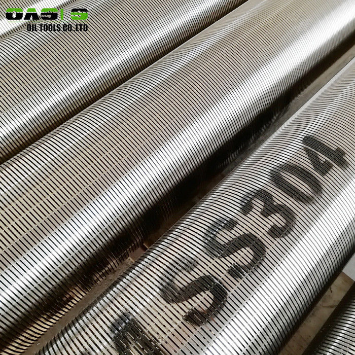 High Efficiency Wire Wrapped Screen Customize Length / Width For Oil Well