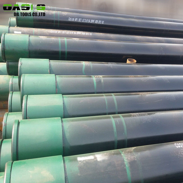 Black Steel Well Casing Pipe 5.8m Length For Oil / Gas Transportation