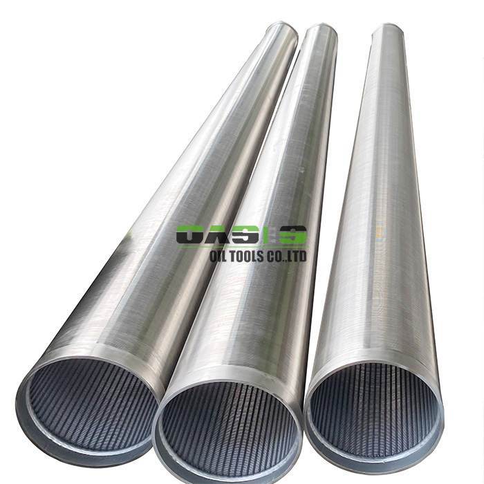 AISI 304L Stainless Steel Wire Wrapped Screen Pipe | 325mm OD Welded Bevel End Johnson V-Wire Screen