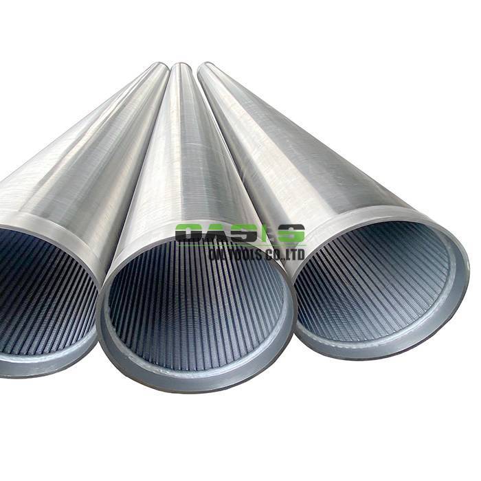 stainless steel wire wrapped screen wedge wire water well screen 325mm with welding ring joint for sand control and formation protection